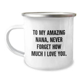 Funny Nana Gifts, To My Amazing Nana, Birthday Camping Mug, Gifts from Family, Gifts for Nana - Image 1